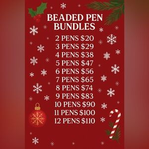 BLACK FRIDAY DEAL • Beaded Pen Bundles • 2–12 Pens • HUGE SALE